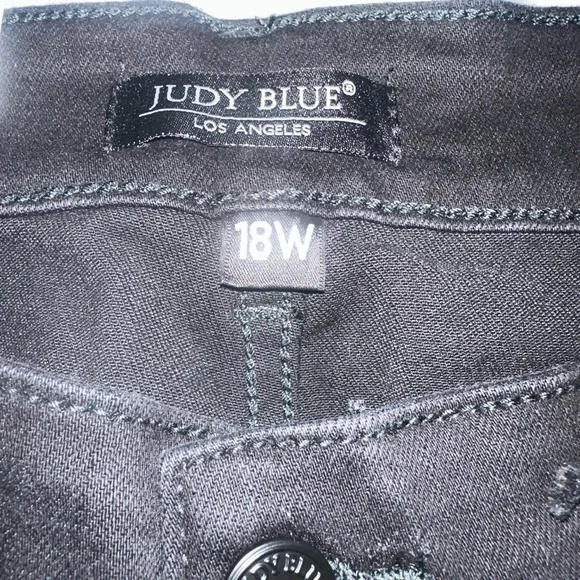 Judy Blue high waist skinny fit Black Jeans size 18W - Picture 4 of 7
